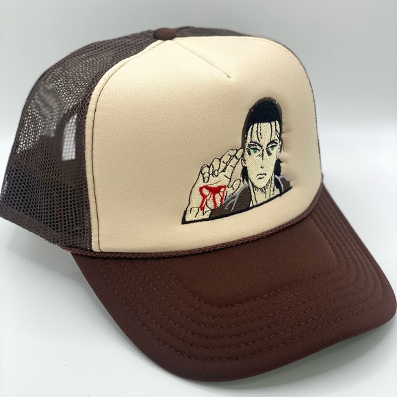 Anime Character Trucker Custom Cap| Anime Embroidered Hat| Custom Hat - Picture 2 of 3